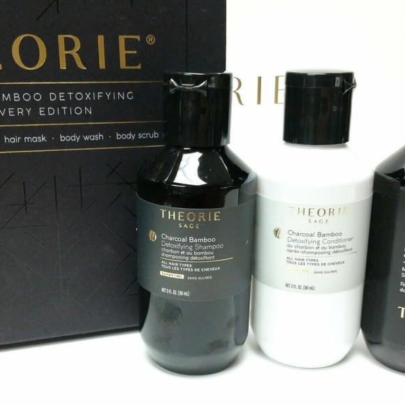 Theorie Charcoal Bamboo Detox Shampoo Conditioner Discovery Ed. Travel Size Kit - Picture 3 of 5
